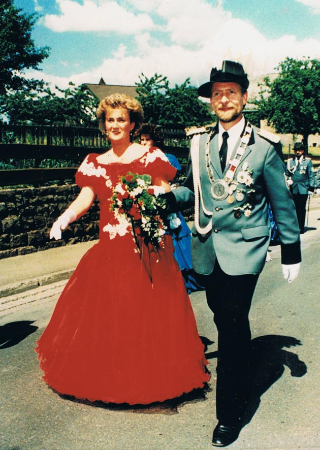 Das Amelunxer Königspaar von 1991